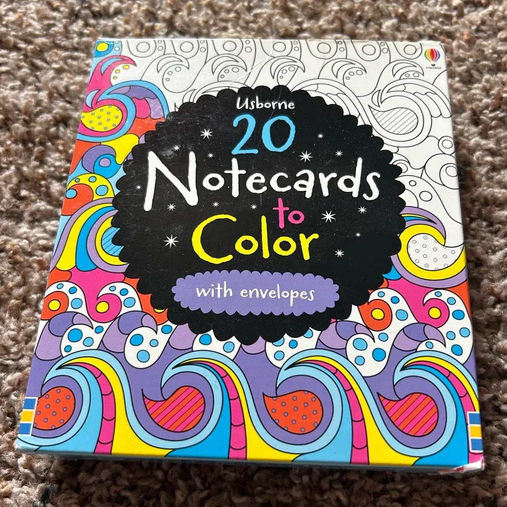 usborne notecards color